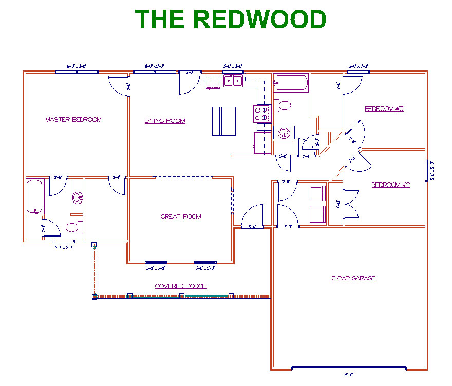 Redwood floor plan